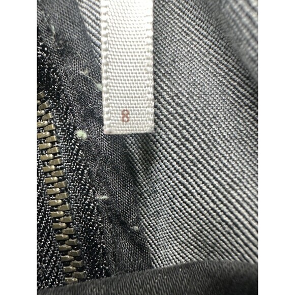 Free People‎ Modern Femme Denim Stretch Mini Skirt Washed Black Women's 8 - Picture 4 of 9